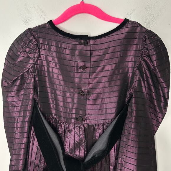 JO LENE Vintage Gothic Dress Girls Sz 6 Halloween Haunted Goth Wednesday Costume - Picture 7 of 9